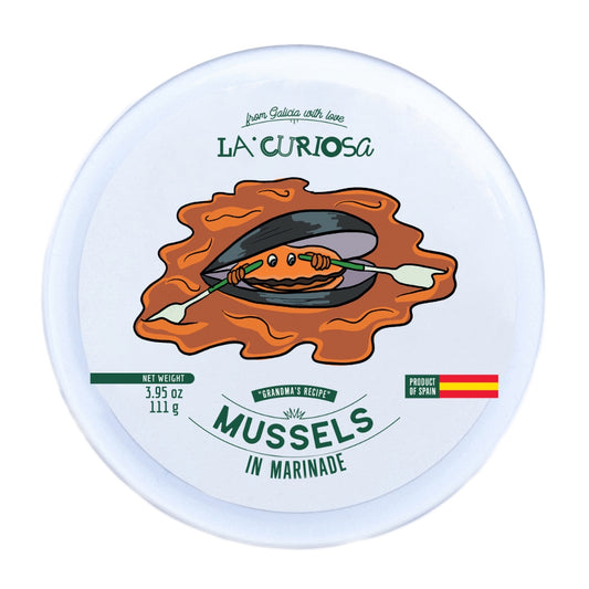 Case of 15 Mussels In Marinade - 8/12 Pieces - 115g