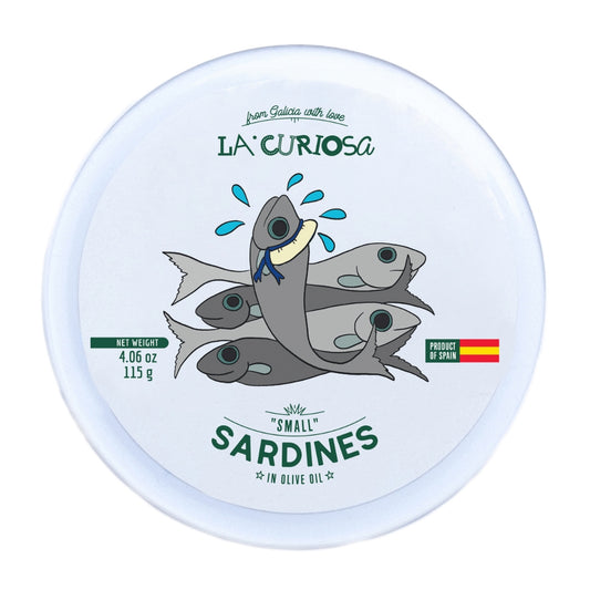 Case of 15 Small Sardines In Olive Oil - 10/14 Pieces - 115g