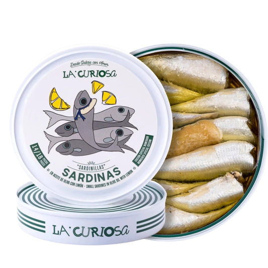 Case of 15 Small Sardines In Olive Oil With Lemon - 14/18 Pieces - 112g